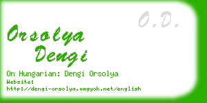 orsolya dengi business card